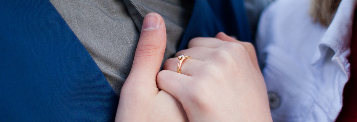 Megan and Ian's hands